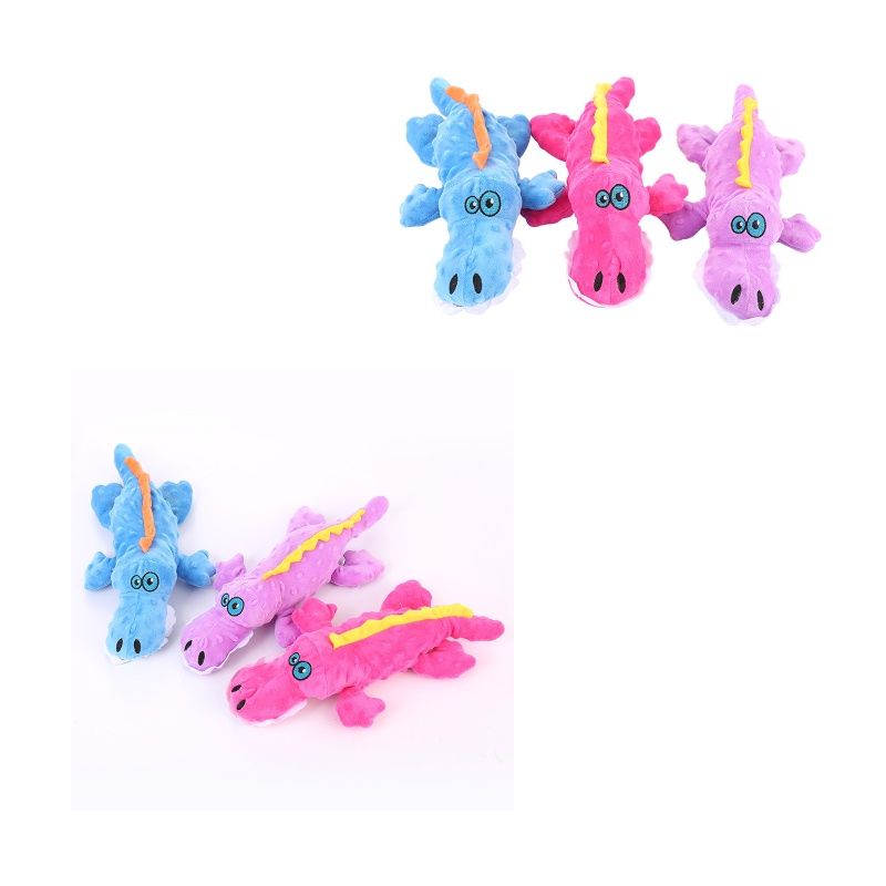 Giocattolo di peluche in silicone per cani a forma di coccodrillo, resistente ai morsi, che digrigna i denti, articoli per animali domestici, bestseller, personaggi di fabbrica, stock all'ingrosso_voghion.com