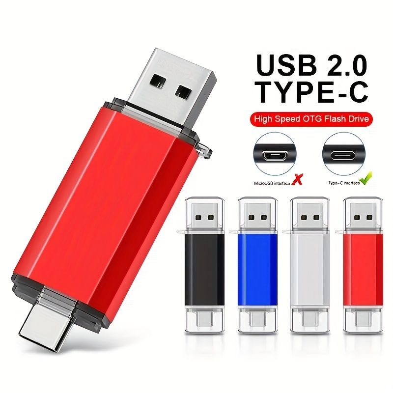 64GB 128GB USB Type C Flash Drive - High Speed & Real Capacity For OTG Devices_voghion.com