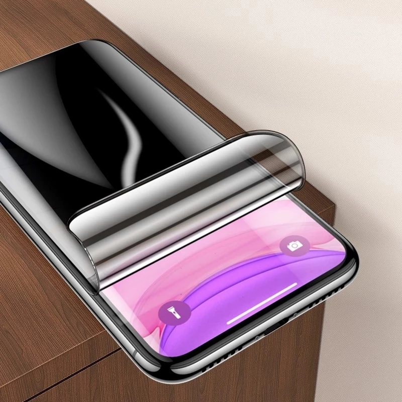 Anti spyware hydrogel film for iPhone 11 12 13 14 Pro Max Mini Privacy Screen Saver for iPhone XS Max X XR 7 8_voghion.com