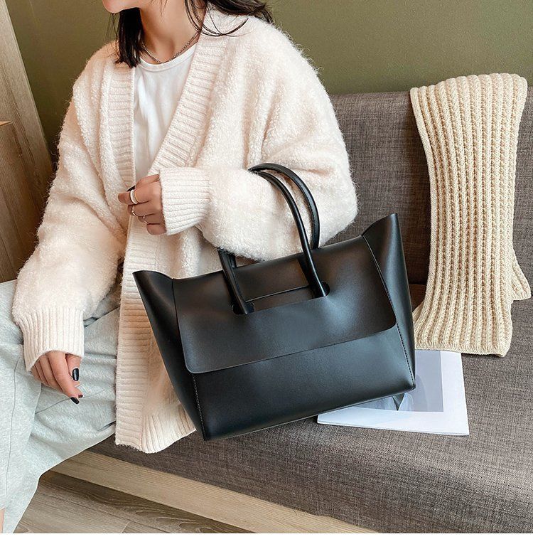 Large capacity for women's commuting tote new high-end feel, versatile handheld shoulder bag, large bag_voghion.com