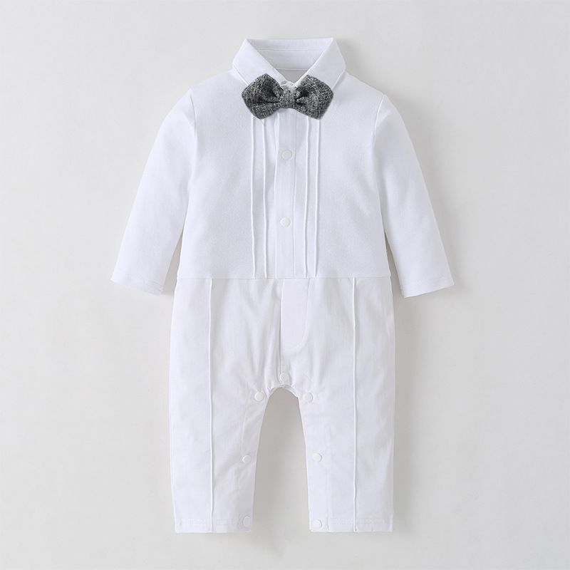Ropa de bebé, vestido de caballero para bebés, esmoquin para niños, traje de mono, chaleco, traje para niños_voghion.com