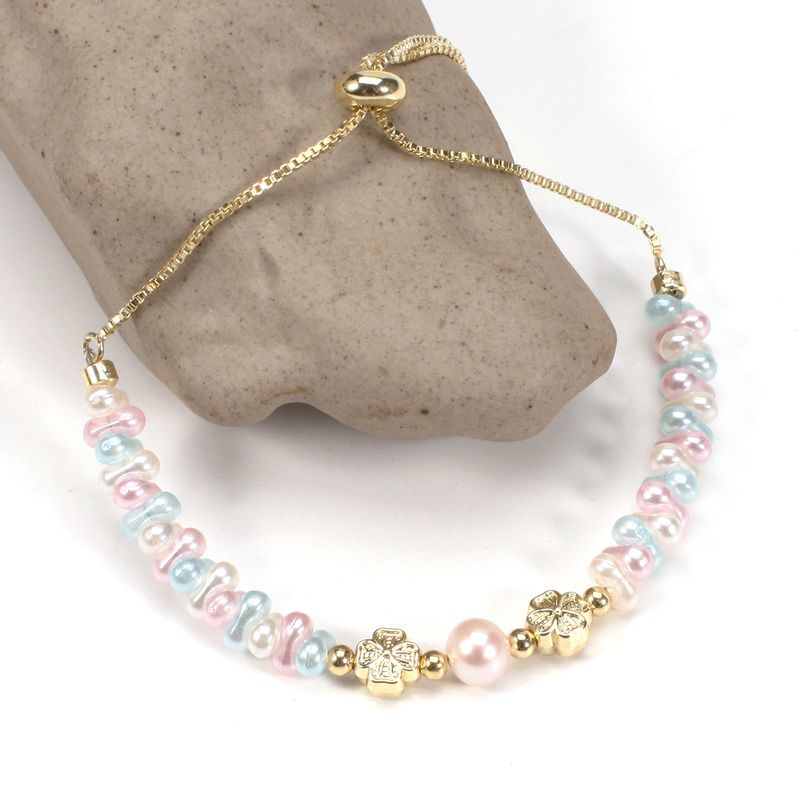 Der Liebe Rosa Und Weiß Erdnüsse Natürliche Süßwasser Perle Armband Halskette Set Weibliche_voghion.com