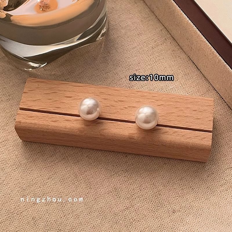 Minimalistischer Luxus für Frauen, modisch, elegant, Yiwu-Accessoires, Herbst-Winter, High-End-Perlenohrstecker_voghion.com