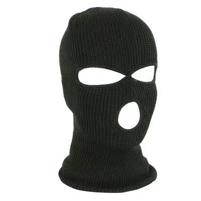 Cappello invernale Yuanbao a tre fori lavorato a maglia color caramella in lana, scaldacollo, per ciclismo all'aperto, antivento_voghion.com