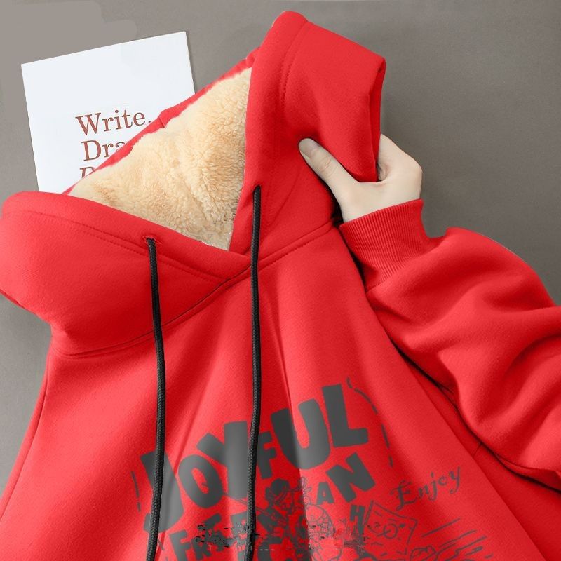Felpa con cappuccio in lana d'agnello da uomo, vestibilità ampia e spessa, taglie forti per adolescenti e studenti, felpa con cappuccio alla moda per uomo 12_voghion.com