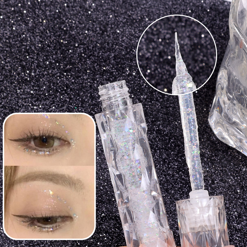 Colors Glitter 5 Liquid Eyeshadow Highlighter Waterproof Pearlescent Shiny Eye Shadow Sequins Lying Silkwo_voghion.com