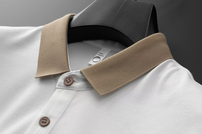 Fabricante de roupas masculinas, camisa polo masculina de verão, fina, moda empresarial, seda gelada, camiseta masculina de manga curta, respirável, casual, roupa de verão_voghion.com