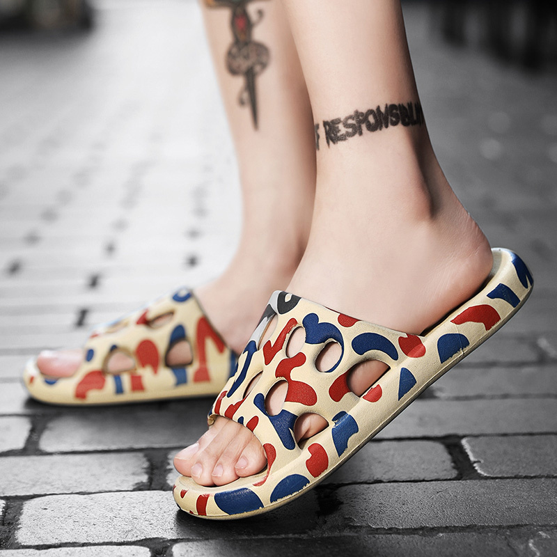 Slip-Hausschuhe für Herren, rutschfeste Hausschuhe für drinnen und draußen, weiche Schaumstoff-Slipper mit dicker Sohle, bequem_voghion.com