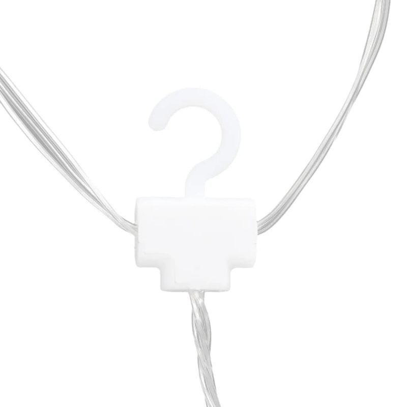 Star and Moon Fairy Lights Remote Control 138 LED Cold White_voghion.com