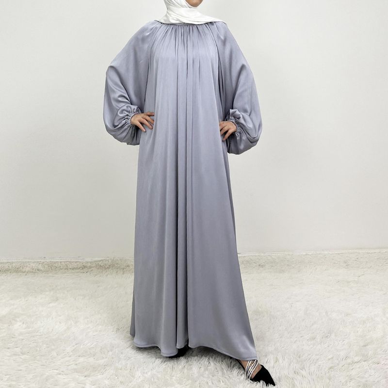 Abbigliamento da donna Nuova moda Maniche a lanterna Larghe e larghe Maniche a lanterna Abito lungo Gonna_voghion.com