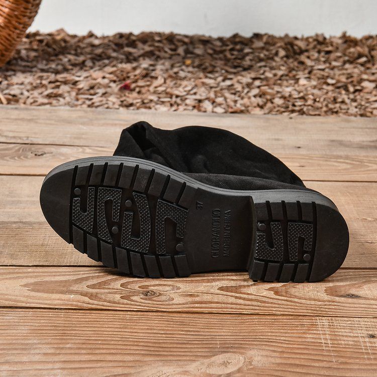 New long boots women over knee high heels new elastic long boots spring and autumn single thin_voghion.com