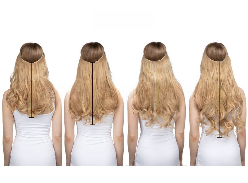 Perücke einteiliges Haar Menge mehrere U-förmige Haarverlängerung weibliche Angelschnur Perücke unsichtbare natürliche lange lockige_voghion.com