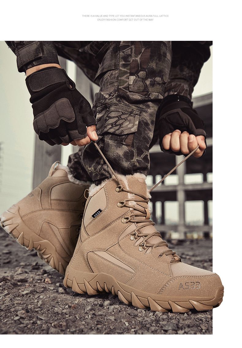 Scarpe da trekking da uomo e da donna con suola media e morbidi stivali da combattimento caldi_voghion.com