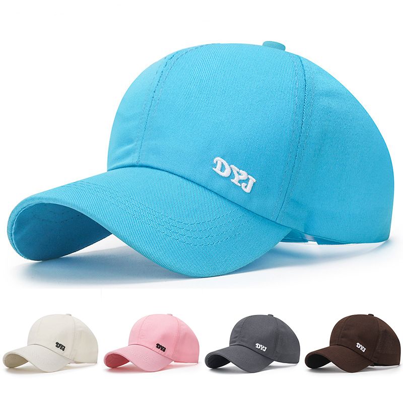 Solid Color High Ponytail Baseball Women's Golf Cap Spring/ Summer Sunhat Visor Running Snapback Hat Homme_voghion.com