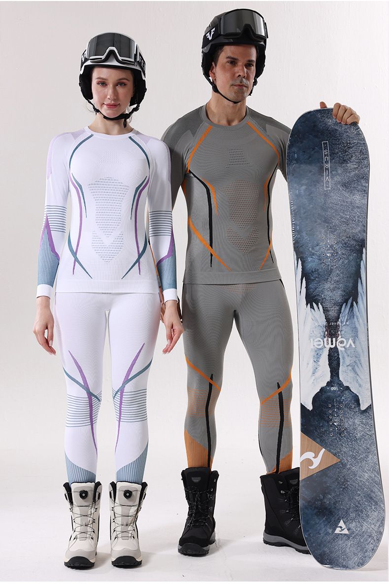 New Autumn And Winter Quick Drying Ski Suit Underwear Set For Men's Sports, Tight Fitting, Moisture Wicking And Sweat Wicking Base Coat_voghion.com