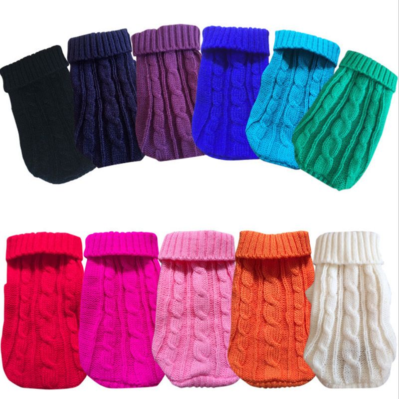 Autumn And Winter Sweater, Chihuahua For Small Dogs, Solid Color Caramel Dog Clothes, Pet Clothes By PawParty Store_voghion.com