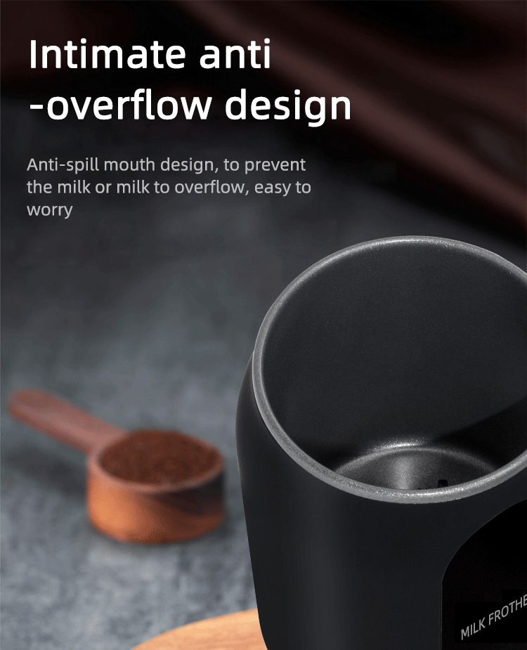 Machine à mousser le lait domestique automatique Machine à mousser le lait électrique chaud et froid Tasse de mélange de mousse de lait Machine à mousser le lait_voghion.com