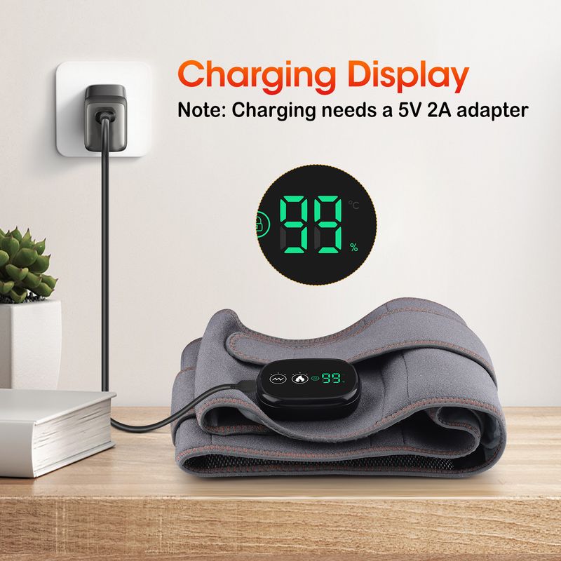 Elektrische Heizung Taille Fernen Infrarot Vibration Therapie Massager Zurück Unterstützung Massage Gürtel Heiße Kompresse Lendenwirbelstütze_voghion.com