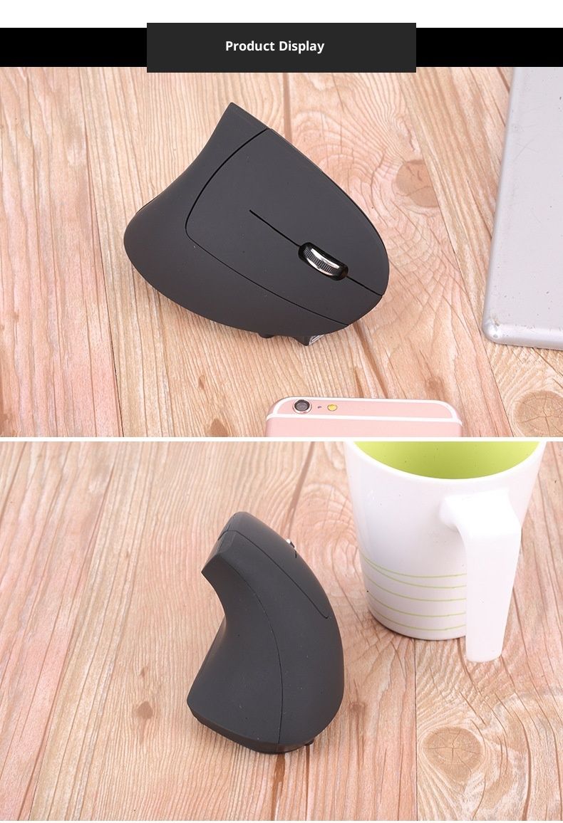 Digitex Digitex 5th Generation Rechargeable Left-Handed Wireless Wired Vertical Mouse Dropshipping_voghion.com