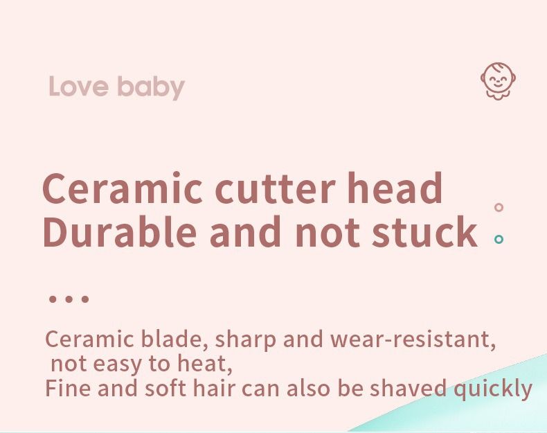 Baby Hair Clipper Rechargeable – Ultra-Quiet Kids Hair Trimmer With 3 Guard Combs, Cordless & Waterproof For Infants/Toddlers, Painless Rounded Blades_voghion.com