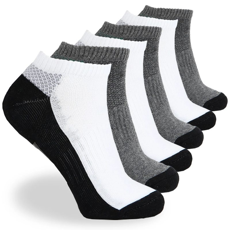 MERCURY 6 pár férfi bokához érő, alacsony szárú, párnázott, lélegző, hólyagmentes sportzokni férfiaknak_voghion.com