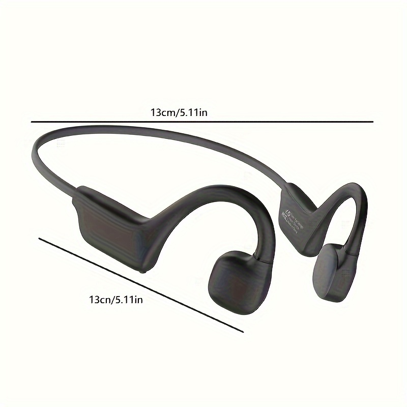 Beengeleidingshoofdtelefoon met microfoon, waterdichte sportoordopjes, hardlooptraining, draadloze hoofdtelefoons, hifi-geluidskwaliteit, TYPE-C snel_voghion.com