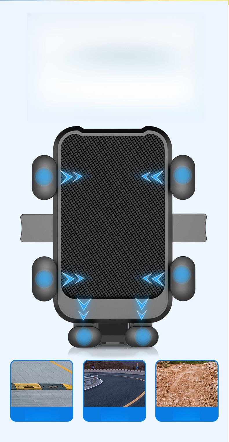 Electric Mountain Bike Gravity Shock Absorption Navigation Mount Cycling Phone Holder_voghion.com