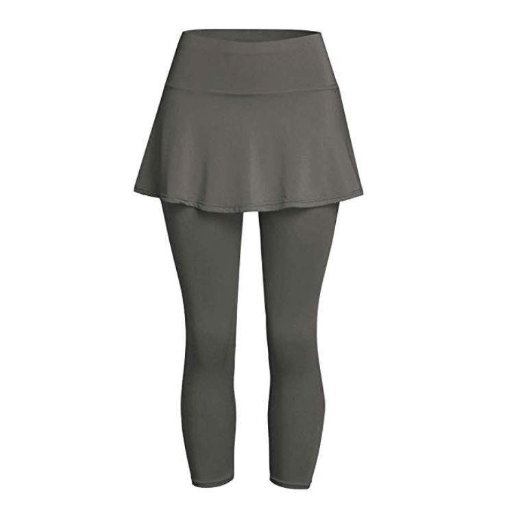 Two Piece Skirt Pants Show Slim Height Elastic Yoga Pants for Wome_voghion.com