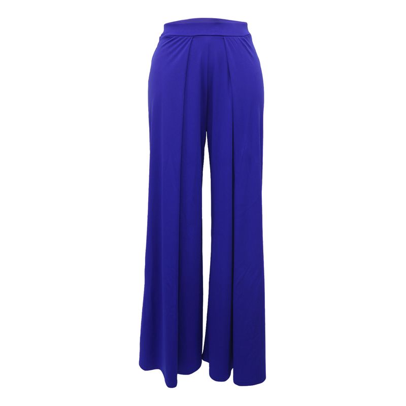 Damenbekleidung, drapiert, locker, schmal, weites Bein, einfarbig, gerader Stil, modische Freizeithose_voghion.com