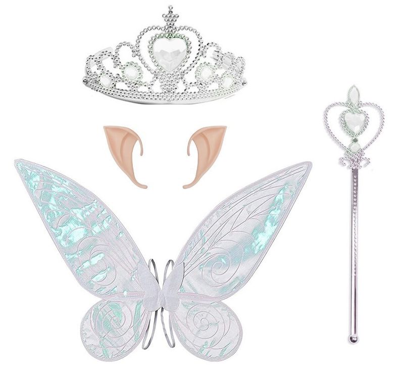 Ailes de papillon elfe enfants ange fée baguette magique ensemble de décoration de fête de vacances accessoires de performance d'Halloween_voghion.com