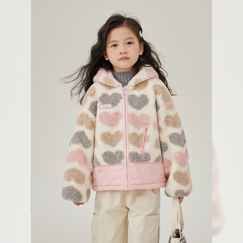 Steppjacke mit Fleecefutter für Mädchen – Gemütlicher Wintermantel mit abnehmbaren Handschuhen (ab 8 Jahren, 120–170 cm, Rosa/Handschuh-Set)_voghion.com