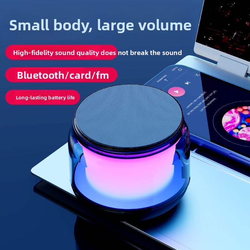 Atmosfera de acampamento Luz Bluetooth Recarregável Colorido Mini Alto-falante de Alta Qualidade Volume Alto S100 Celebridade da Internet_voghion.com