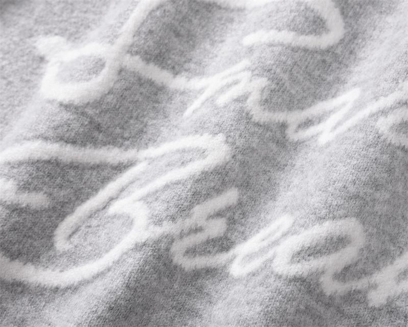 Maglione girocollo da uomo con lettera ricamata, maglione pullover ampio casual da strada di marca di moda_voghion.com