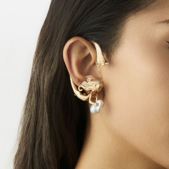 Baroque Irregular Pearl Pendant Earrings Hooks Design Sense Niche Style Ear Clips_voghion.com