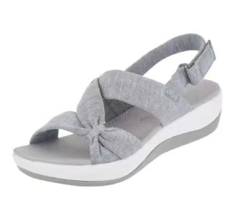 Women's Simple Fish Bill Muffin Bottom Roman Sandals_voghion.com