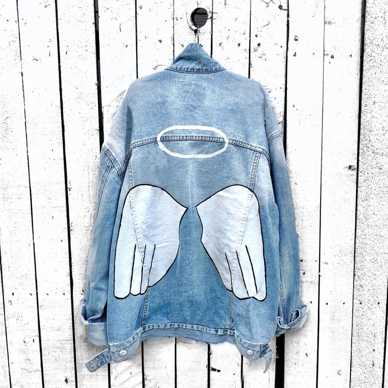 Tendência artística de lapela jaqueta jeans feminina simples estilo ins jaqueta jeans_voghion.com