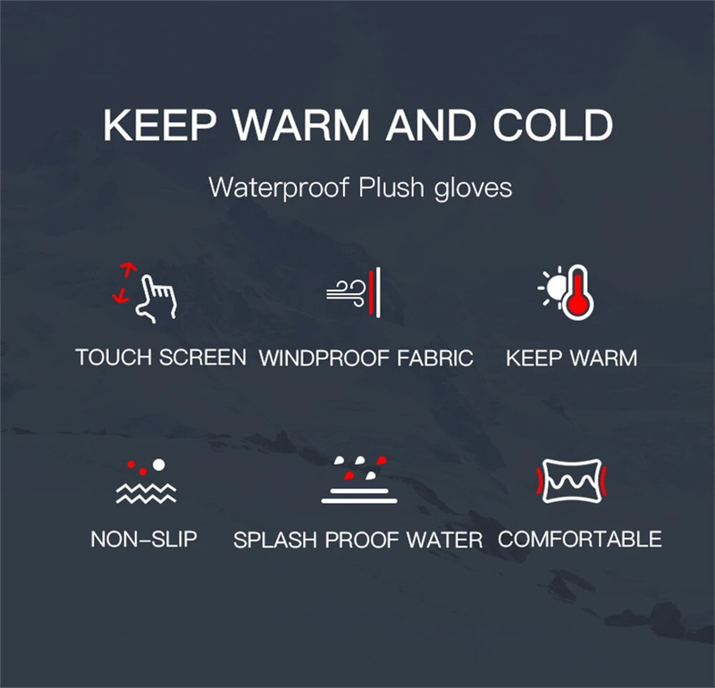 Nouveau Hivers hommes femmes toucher froid imperméable moto Cycles mâle Sports de plein air Plus Veet chaud course Ski_voghion.com