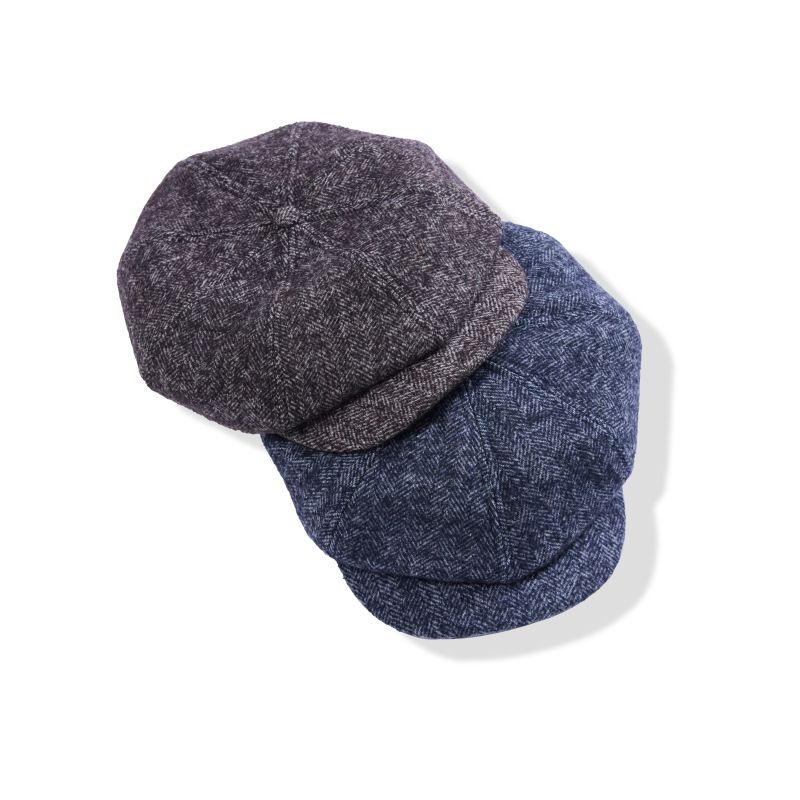 OKONKWO Herbst Winter Republik China Alten Ära Britischen Achteckigen Maler Hut Wolle Baskenmütze_voghion.com