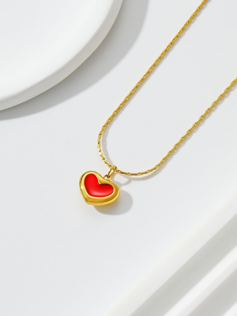 Collana con ciondolo in zircone - Catena per clavicola leggera e di lusso in acciaio al titanio (design di moda di nicchia)_voghion.com