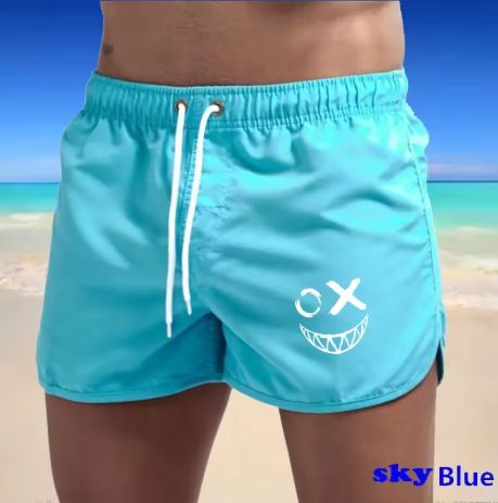 Men's Quick-Dry Swim Shorts With Drawstring & Pockets - Lightweight, Breathable For Swimming, Surfing, Beach & Sports_voghion.com