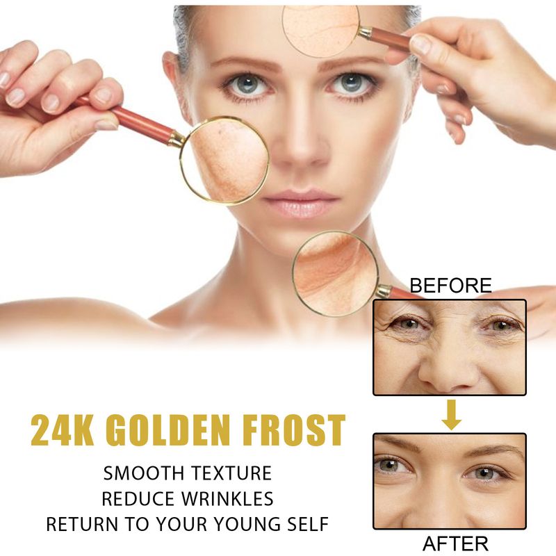 50g/cutie cremă de față non-iritantă, absorbție rapidă, eficientă, multifuncțională, hidratantă, ulei blând Golden Frost_voghion.com