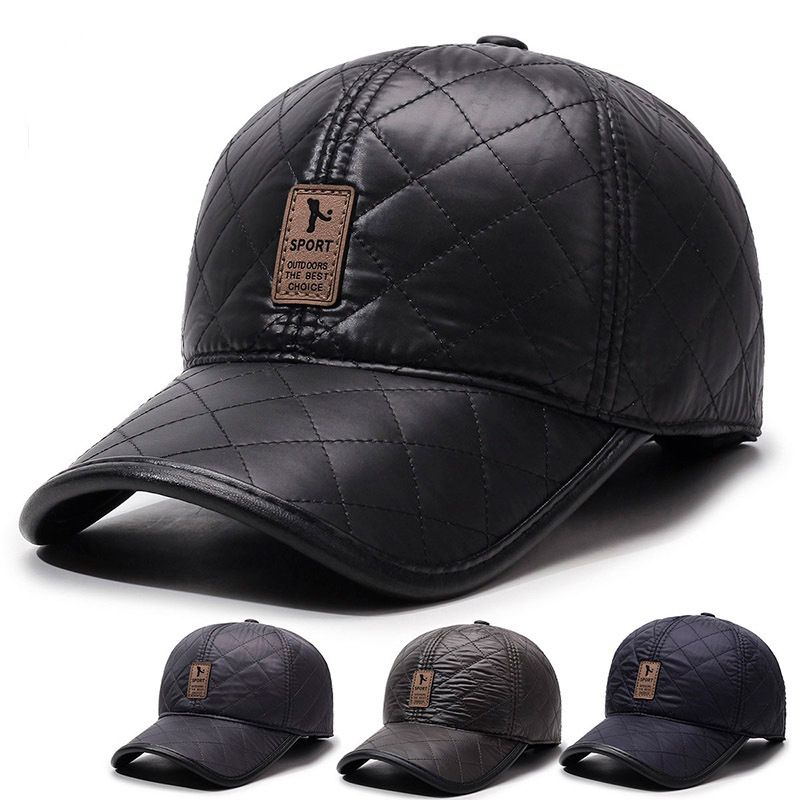 Winter For Middle-aged And Elderly, Warm Ear Protection Thickened Duckbill Cap, Outdoor Fishing Casual Baseball Cap_voghion.com