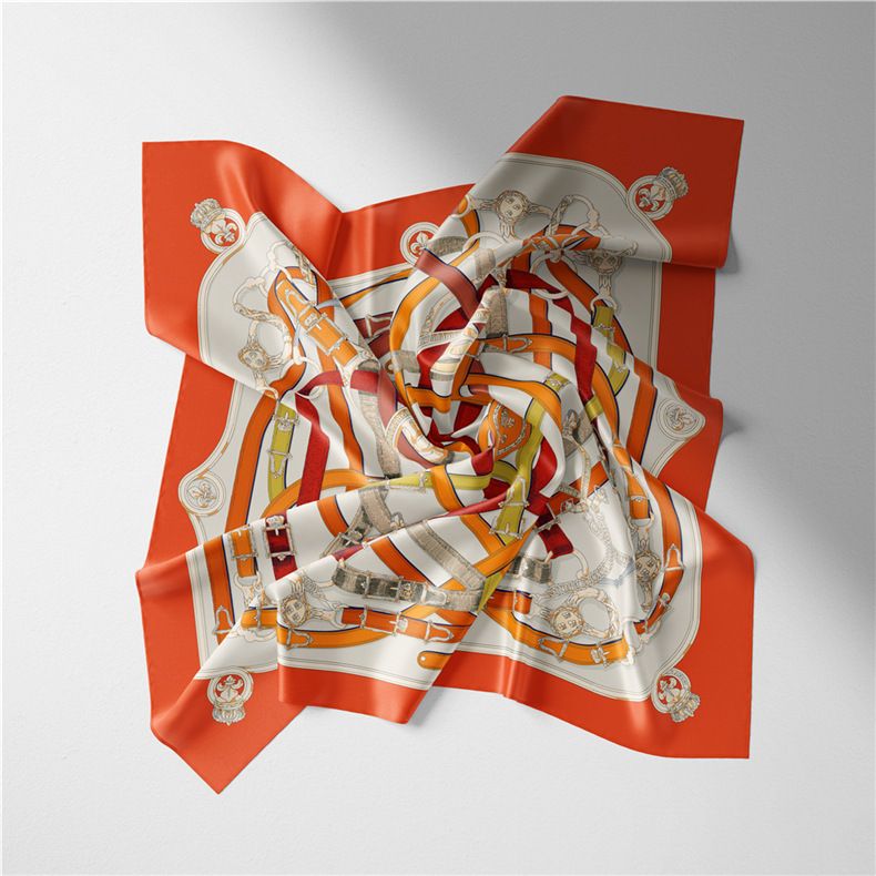 Nuova fascia per capelli in seta twill a catena 2024 Malaysia Fashion 53 cm piccola sciarpa quadrata_voghion.com