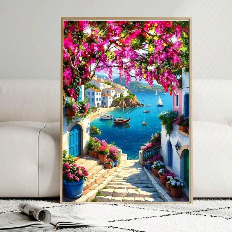 Framed Oil Core Poster Decorative Hanging Wall Canvas Print Painting_voghion.com