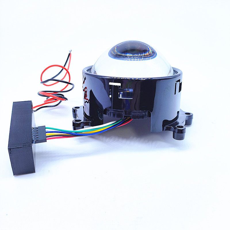 Novos modelos, promoção, faróis dinâmicos tipo olho de demônio, faróis tipo olho de águia modificados com lentes de LED, 3 polegadas, 12 V, veículo modificado_voghion.com