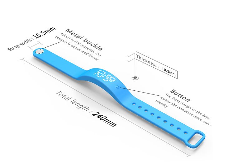 Orologi per bambini, ricarica, vibrazione, promemoria, sveglia silenziosa, per misurare la temperatura corporea, orologio intelligente impermeabile per studenti._voghion.com