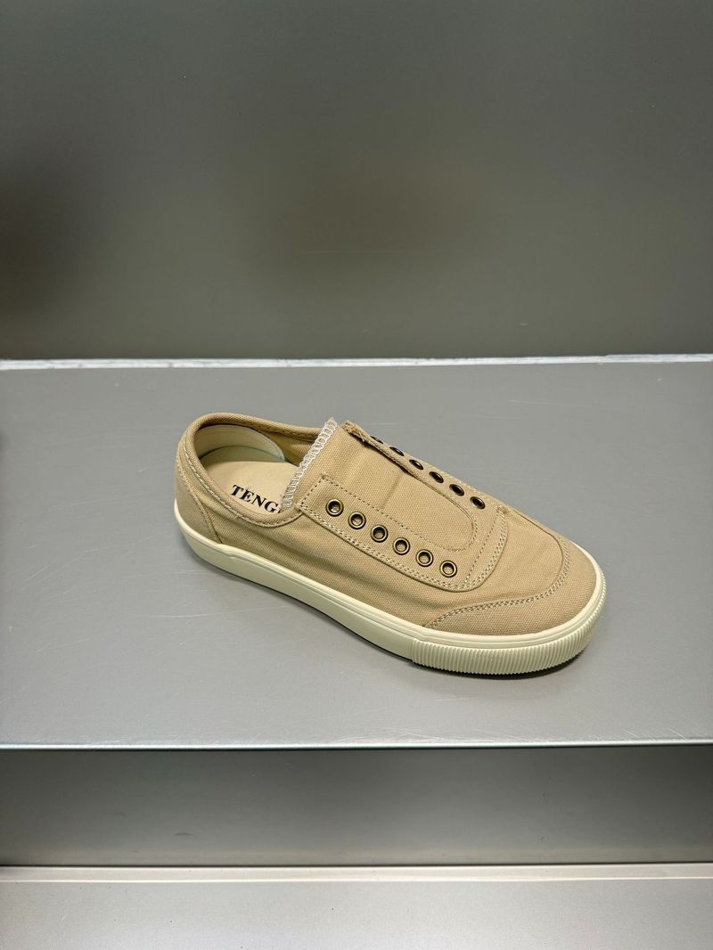 Korean Canvas Women, Fashionable One Foot Kick, 2025 Flat Bottomed Lazy Shoes, Versatile, Casual, Soft Soled,_voghion.com
