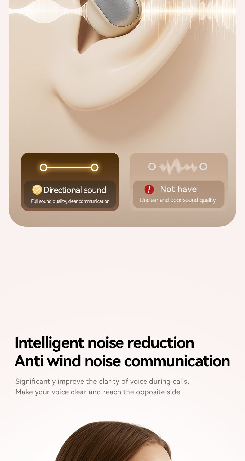 NeoGear M122 Noise Cancelling Long Battery Life Cross-Border 2025 New AI Translation Over-Ear Bluetooth Earbuds_voghion.com