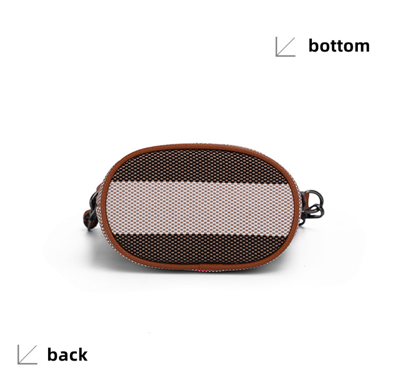 Mini Gitter Canvas Crossbody Damen Leder Reißverschluss Handy Mode Handtasche Frauen Casual Kleine Schultertasche_voghion.com