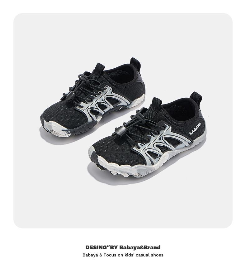 XD-YS50821 Girls' Sports Sandals, Summer New Children's Casual Breathable Running Shoes, Boys' Thin Single Mesh Shoes_voghion.com